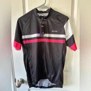 Beroy Women’s Black & Pink Short Sleeve Cycling Jersey